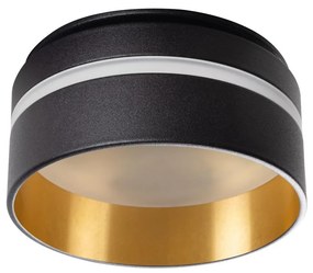 Kanlux 29234 - Лампа за вграждане GOVIK 10W черна/златиста