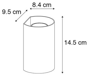 Интелигентна стенна лампа бяла кръгла с 2 Wifi GU10 - Sabbir