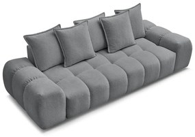 Тъмносив шенилов сгъваем/с място за съхранение диван 278 cm Everest – Bobochic Paris