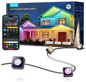 Govee - LED RGBIC String Downlights 30m Wi-Fi Matter IP67