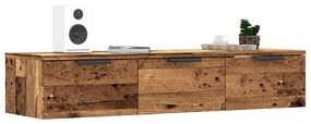 856985 vidaXL Стенни шкафове Old Wood 102x30x20 cm Инженерна дървесина