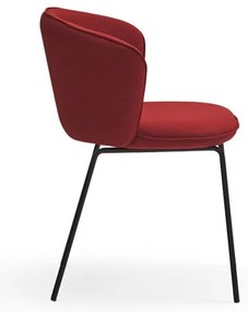 Червени тапицирани трапезни столове в комплект 2 бр. Add – Teulat