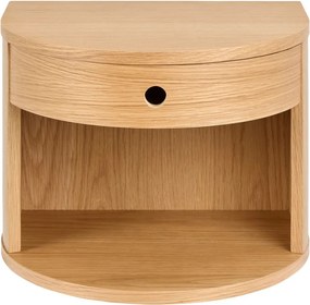 Нощно шкафче от декор от дъб в светло естествен цвят Paron – Actona