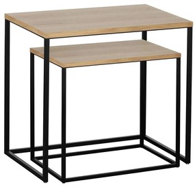 Eglo 424006 - Комплект 2 бр. странични масички TOZAWA кафяво/черно