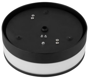 Модерна външна таванна лампа черна 23 см IP44 - Flavi