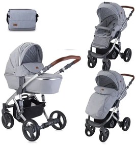 Детска комбинирана количка RIMINI LORELLI - Grey&Black DOTS