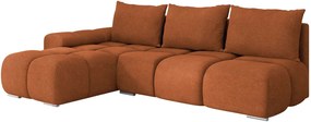 Ъглов диван Bestii-Оранжев-Ляв