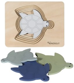 Дървен пъзел Turtle – Kindsgut