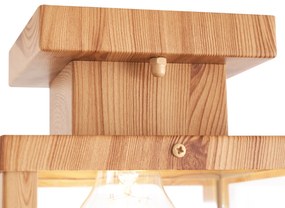 Индустриален външен плафон дърво с прозрачно стъкло - Rotterdam