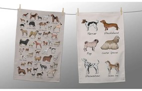 Комплект от 2 салфетки , 47 x 65 cm Dog Types - Little Nice Things