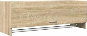 808236 vidaXL Гардероб, дъб сонома, 100x32,5x35 см, инженерно дърво