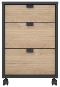 Шкаф с дъбов декор в цвят антрацит-натурален 41x61 cm Sign - Tvilum