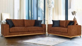 Комплект дивани Dysine-Тъмносин