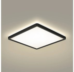 Brilagi - LED Лампа за баня ULTRA SLIM LED/24W/230V 42x42 см черен IP54