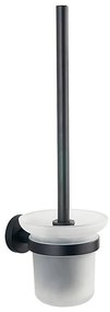 Aqualine - Стенна WC четка SAMBA матирано стъкло/мат черен