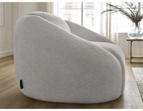 Светлосиво кресло от букле Tina – Bobochic Paris