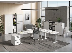 Бял висок скрин с чекмеджета 81x120 cm Mailand - Germania