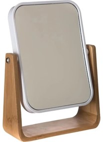 5five - Козметично огледало NATUREO 21,8x16 cm бамбук/бяло