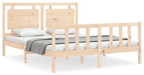 3192171 vidaXL Рамка за легло с табла 5FT King Size масивно дърво