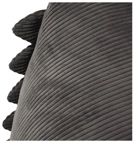 Тъмносив детски пуф от рипсено кадифе Snug 80 Dragon – SLOWDOWN