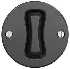 Kliklap - ретро безрамков бутон в цвят антрацит