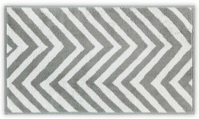 Бяло-сива памучна кърпа 33x33 cm Chevron - Foutastic