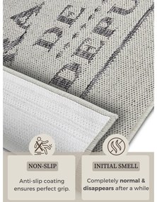 Сива/кремава пътека 62x150 cm Cucina – Hanse Home