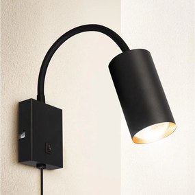 Brilagi - Гъвкава стенна лампа SELE 1xGU10/30W/230V черна/златна