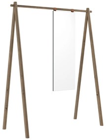Кафяв дървен шкаф за дрехи от бор Hongi - Karup Design