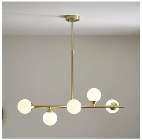 Endon 101347 - Полилей на тръба OTIS 5xG9/3W/230V златен