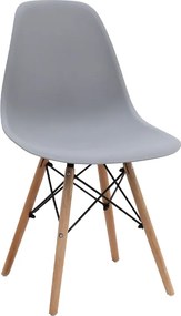 трапезен стол Nova PP в сив цвят 46x51x80см.
