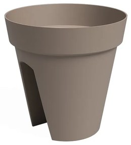 Сандък за цветя за парапети от рециклирана пластмаса ø 30 cm Capri – Artevasi