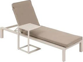 Единичен алуминиев шезлонг Hesperide Evasion, Цвят Глина