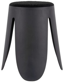 Черна пластмасова табуретка Savor - Leitmotiv