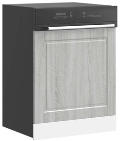 854143 vidaXL Панел за съдомиялна машина, Porto, сив сонома, инженерно дърво