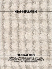 Кремав ръчно изработен вълнен килим 120x170 cm Greenwich – Ted Baker