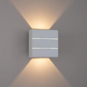 Brilagi - LED външно стенно осветително тяло DOUBLERAY LINE LED/6W/230V бяло IP54