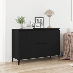Sonata H Сайдборд Черен Дъб 104x35x70 см Инженерна Дървесина