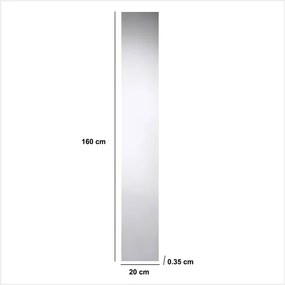 Огледало за баня 5five Dolly, Правоъгълно, 20x1600 cm