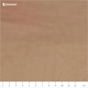 Светлокафяво двойно тапицирано легло с място за съхранение и включена подматрачна рамка 160x200 cm Kiana – Makamii