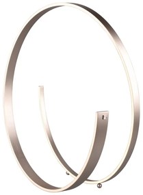 Сива LED подова лампа с гласово управление/ управление чрез мобилно приложение с метален абажур (височина 75 cm) Cinardi – CINQUE