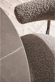 Кръгла трапезна маса с плот от имитация на мрамор ø 120 cm Bamira – Yes Everyday