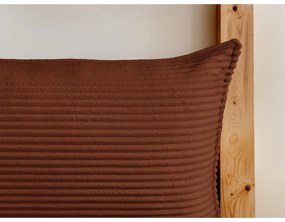 Двойно тапицирано легло с място за съхранение с включена подматрачна рамка в тухлен цвят 180x200 cm Jade – Bobochic Paris