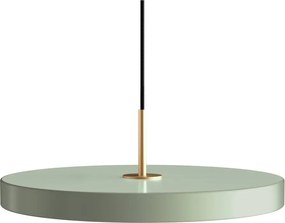 Светлозелена LED лампа за окачване с метален абажур ø 43 cm Asteria - UMAGE
