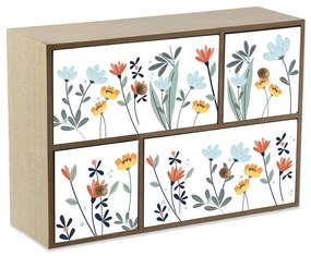 Кутия за бижута Versa Selene 11 x 32 x 32 cm Дървен MDF