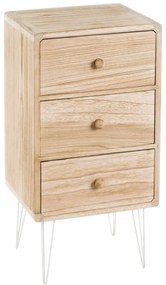 Нощно шкафче от екзотична дървесина в естествен цвят Natural Way - Casa Selección