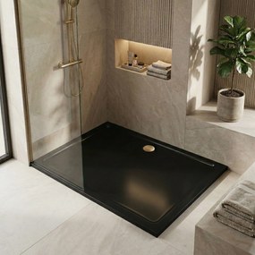 Корито за душ кабина Rea Savoy Black 80x100