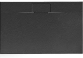 Корито за душ кабина Rea Bazalt long Black 90x120