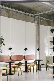 Кръгла трапезна маса с дъбов плот ø 65 cm Sool – noo.ma