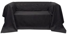 130895 Micro-suede Couch Slipcover Anthracite 140 x 210 cm